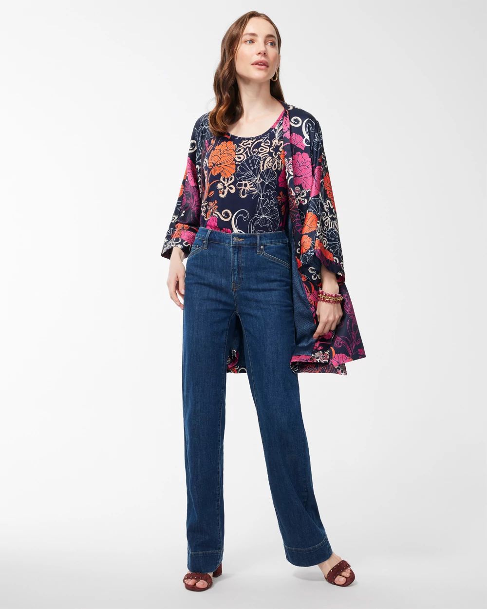 Touch of Cool Floral Polished Tank click to view larger image.