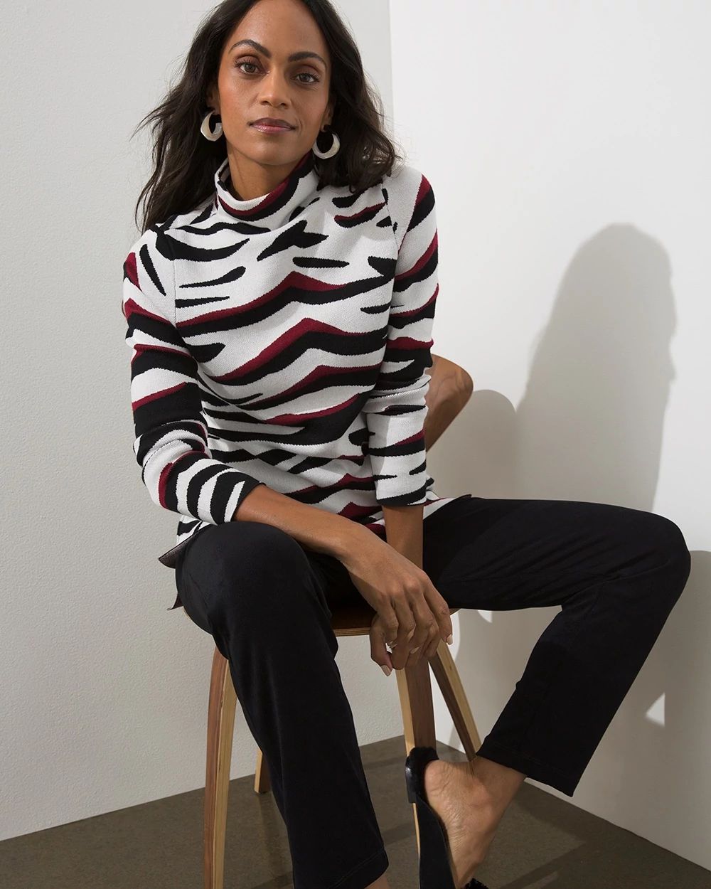 Travelers Animal Print Sweater