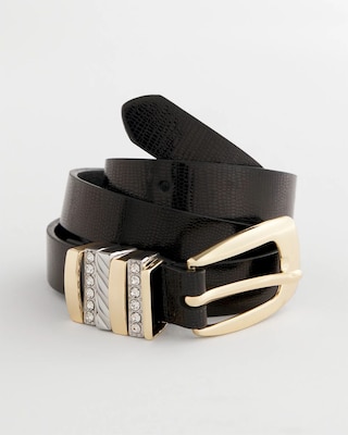 Mixed Metal Trouser Belt click to view larger image.