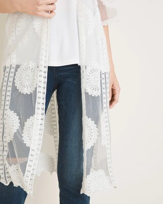 Sheer Lace Duster