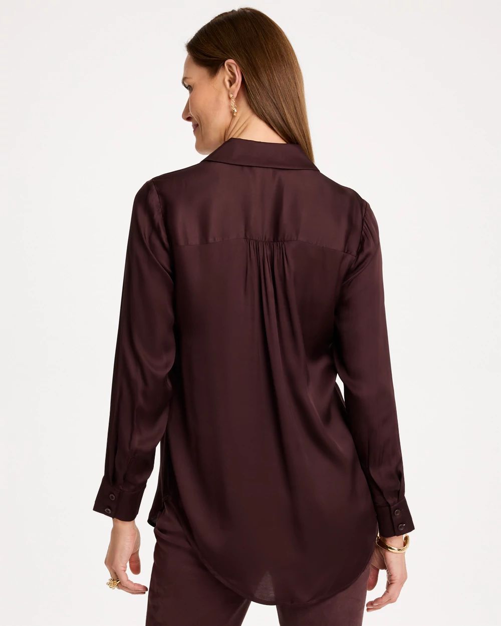 Satin Prestige Splitneck Tunic click to view larger image.