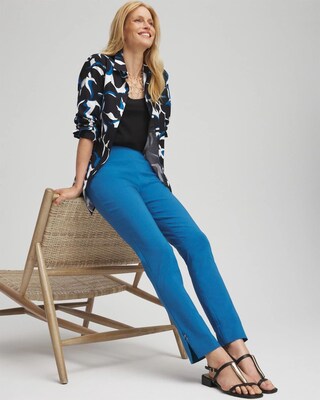 Brigitte Rivet Slit Ankle Pants click to view larger image.