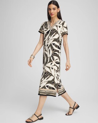 Travelers™ Paisley Border Print Dress