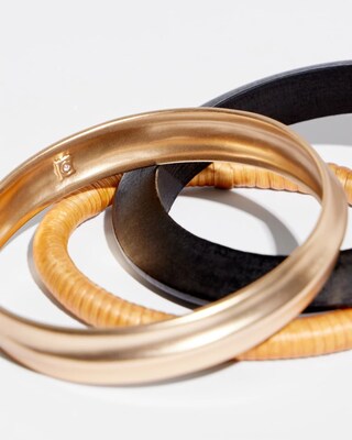 Set of Three Bangle Bracelets
