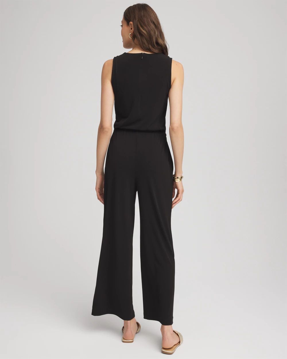 Travelers™ Jersey Knit Chain-Trim Jumpsuit