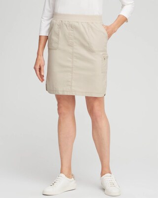 Poplin Ribbed Skort