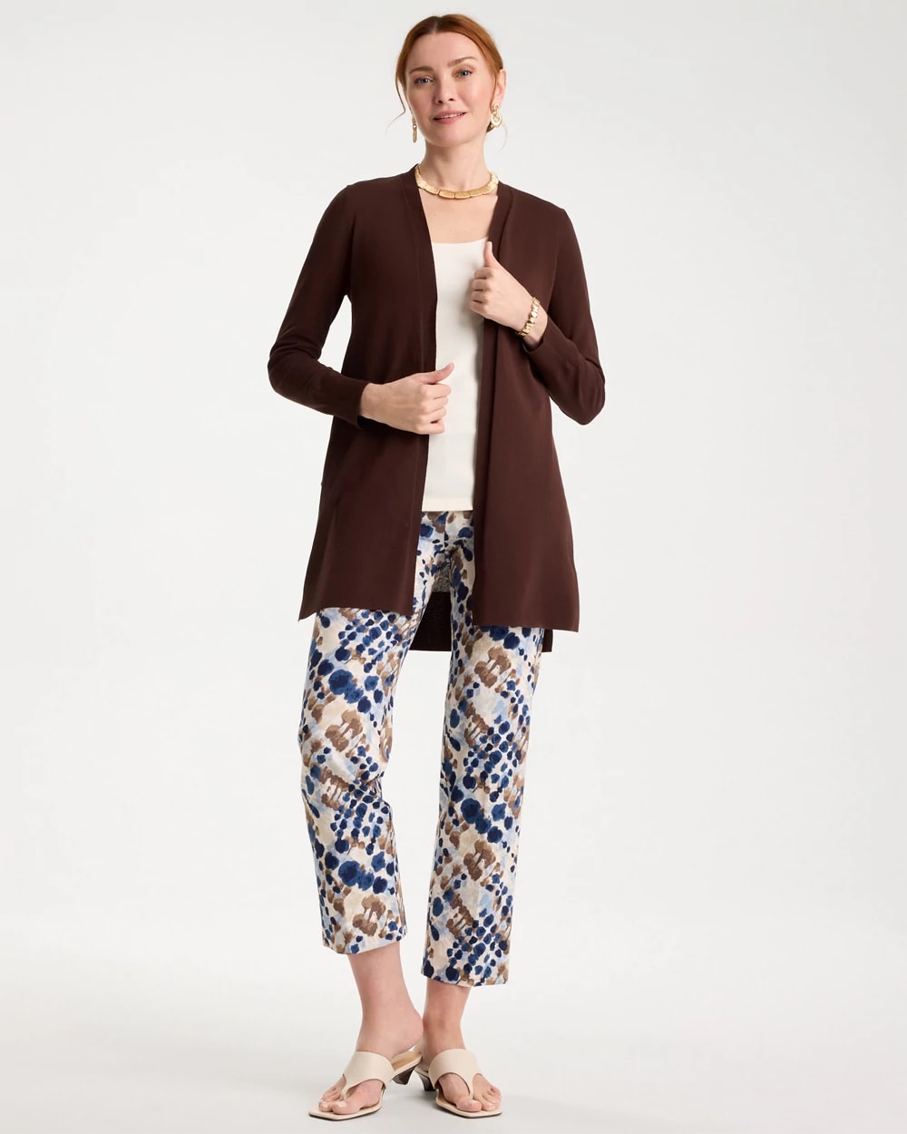 Printed Brigitte™ Straight Crop Pant, photo 1 of 5