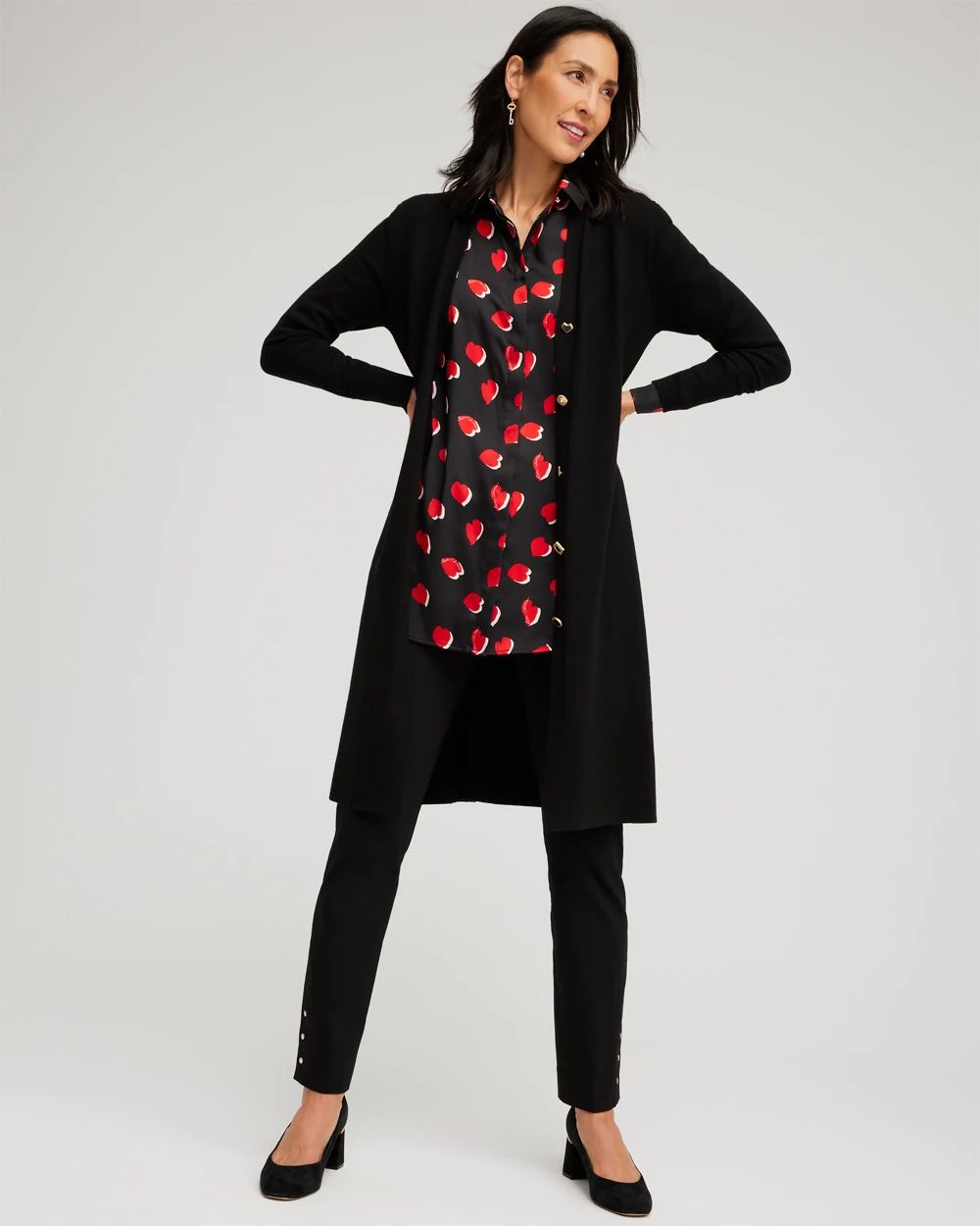 Cashmere Blend Duster Cardigan