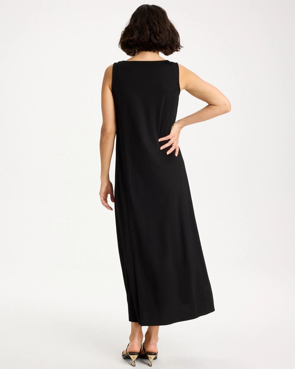 Ponte Seamed Maxi Dress