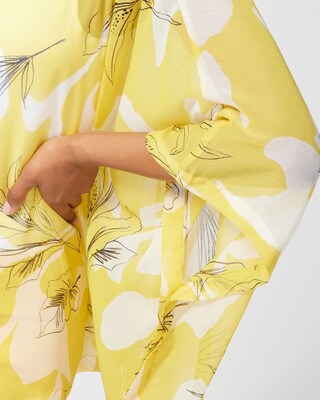 Tropical Floral Poncho