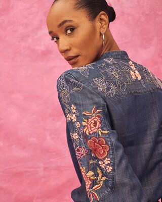 Touch of Cool Embroidered Blouse