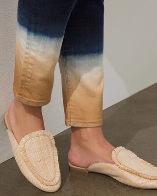 Girlfriend Ombre Dip Dye Ankle Jeans