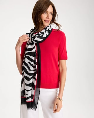 Animal Print Oblong Scarf click to view larger image.