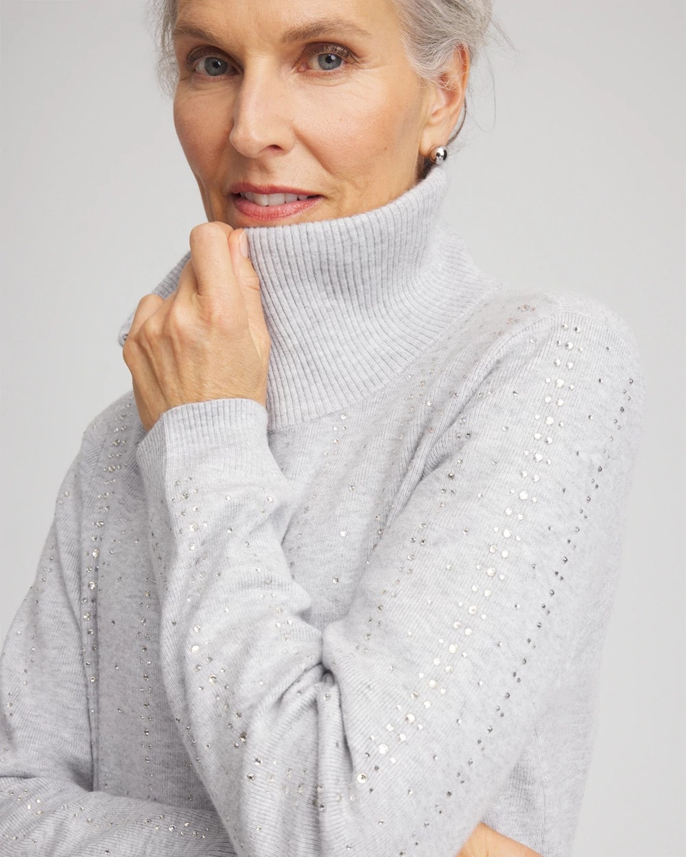 Zenergy® Luxe Diamante Zip Cardigan