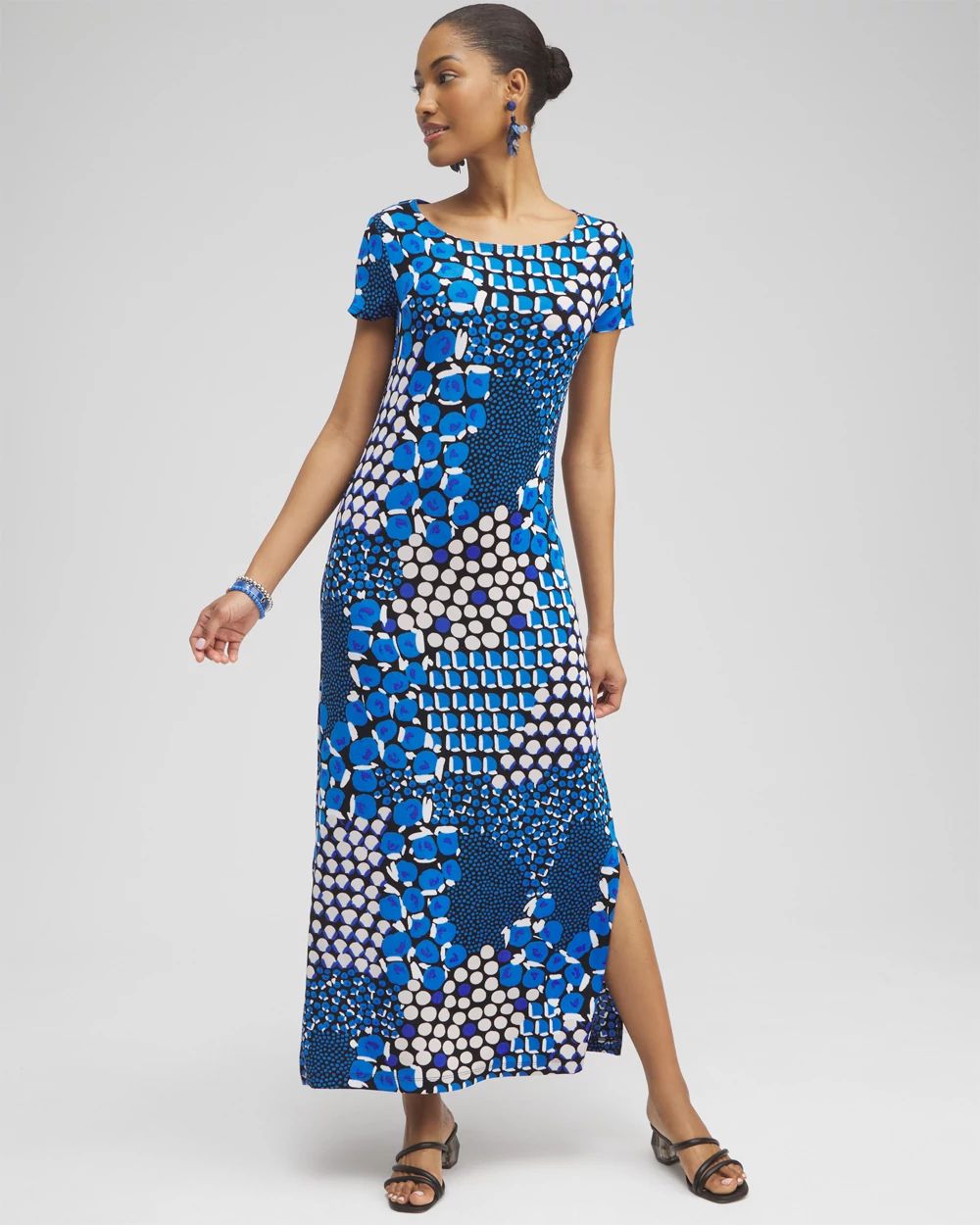 Petite Travelers™ Classic Dots Maxi Dress