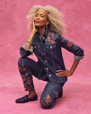 Floral Embroidered Denim Jacket