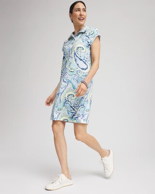 Zenergy® UPF Knit Paisley Dress click to view larger image.