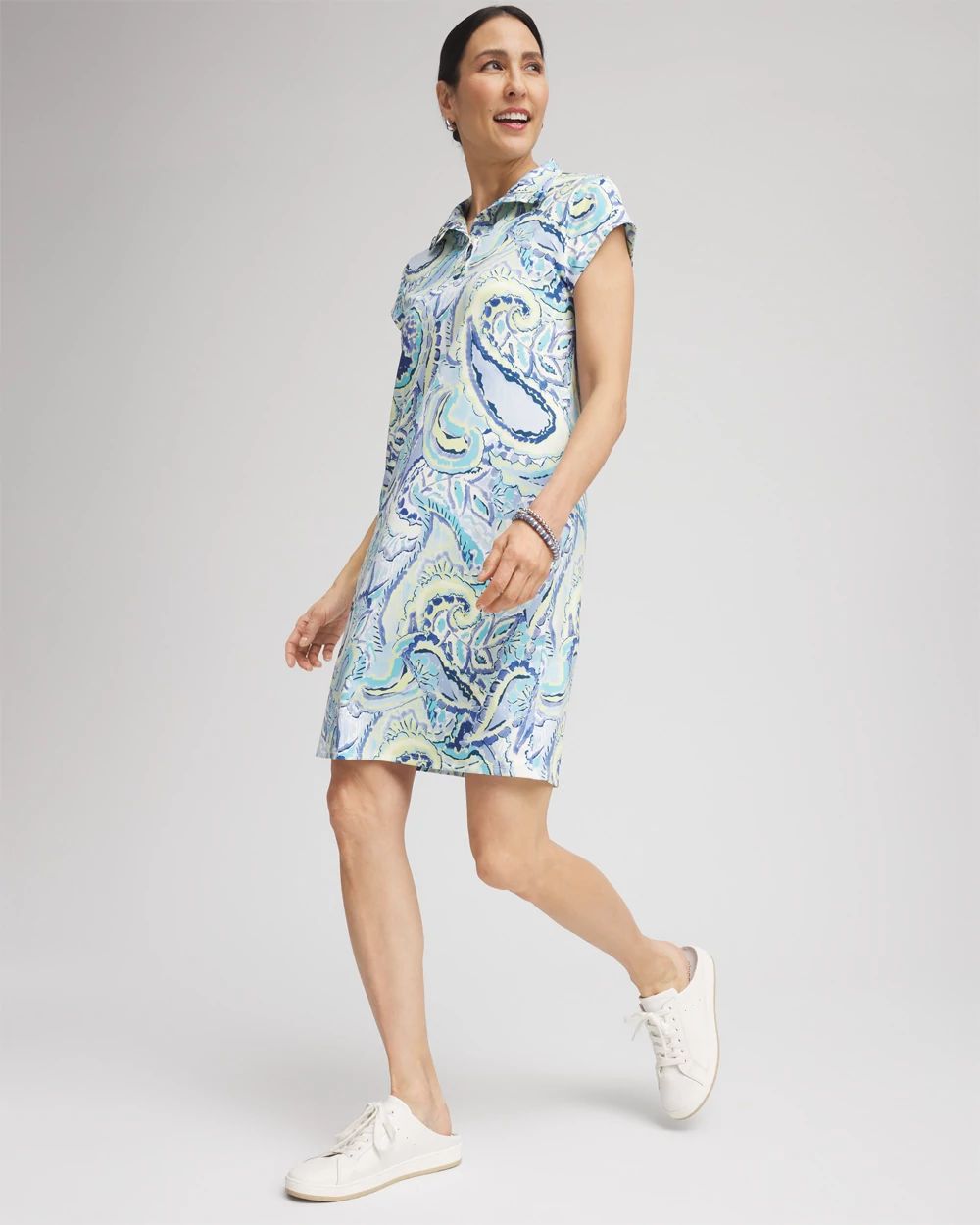 Zenergy® UPF Knit Paisley Dress