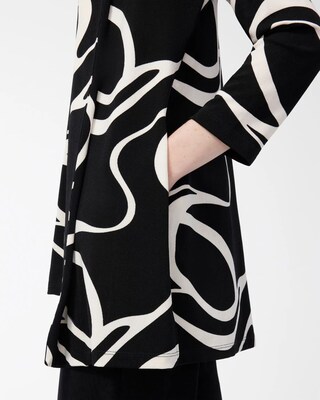 Travelers Abstract Print Knit Jacket