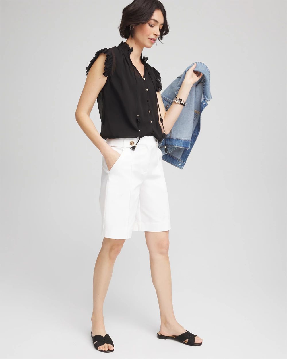 Ruffle Collar Blouse