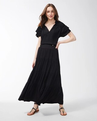 Tiered Maxi Skirt