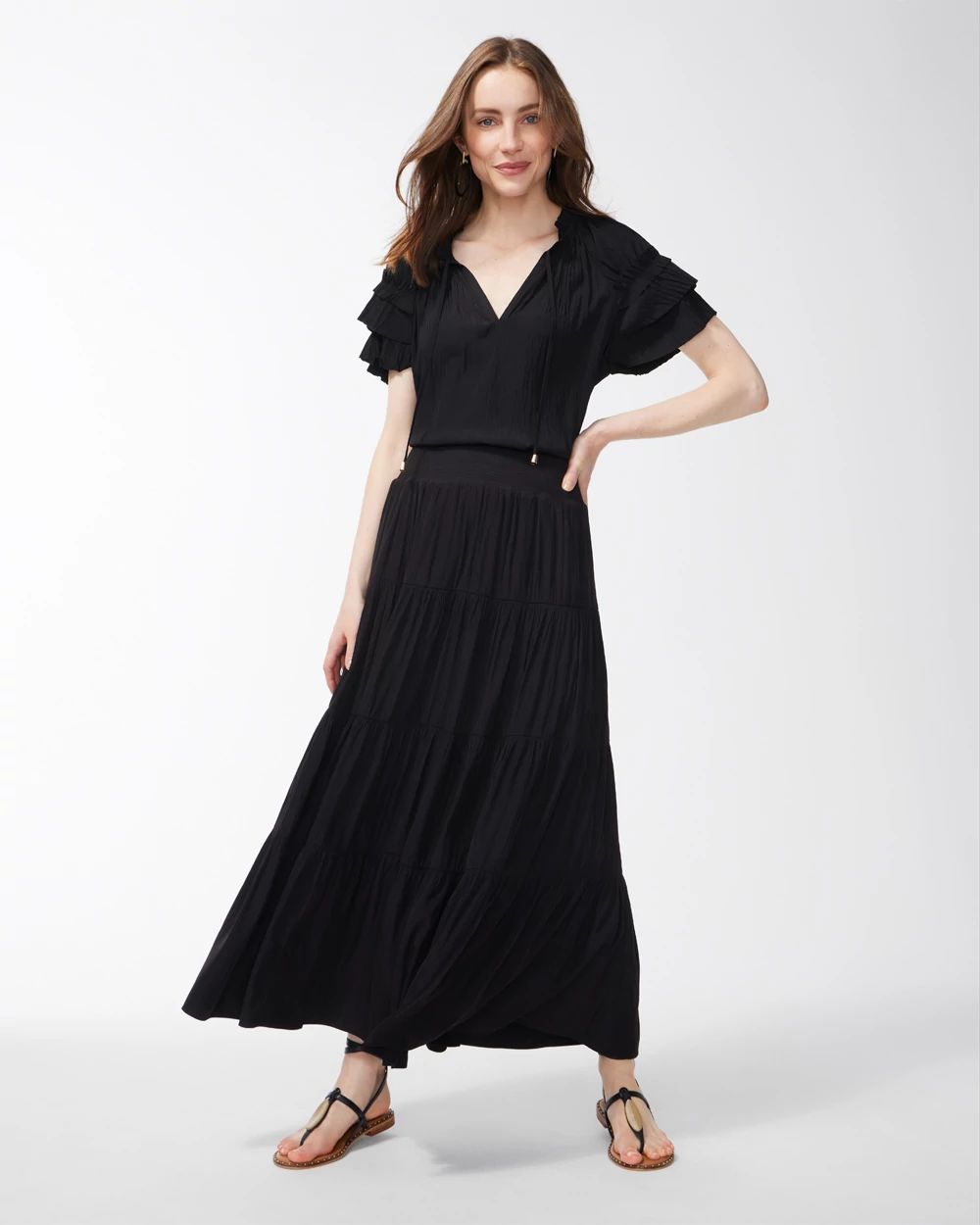 Tiered Maxi Skirt