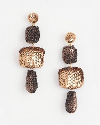 No Droop™ Sequin Drop Earrings