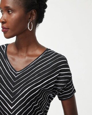 Linen Stripe Easy Tee