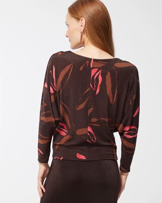 Travelers Floral Dolman V-Back Top