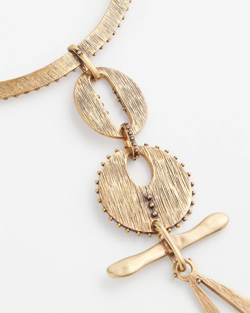 Vintage Gold Tone Statement Necklace