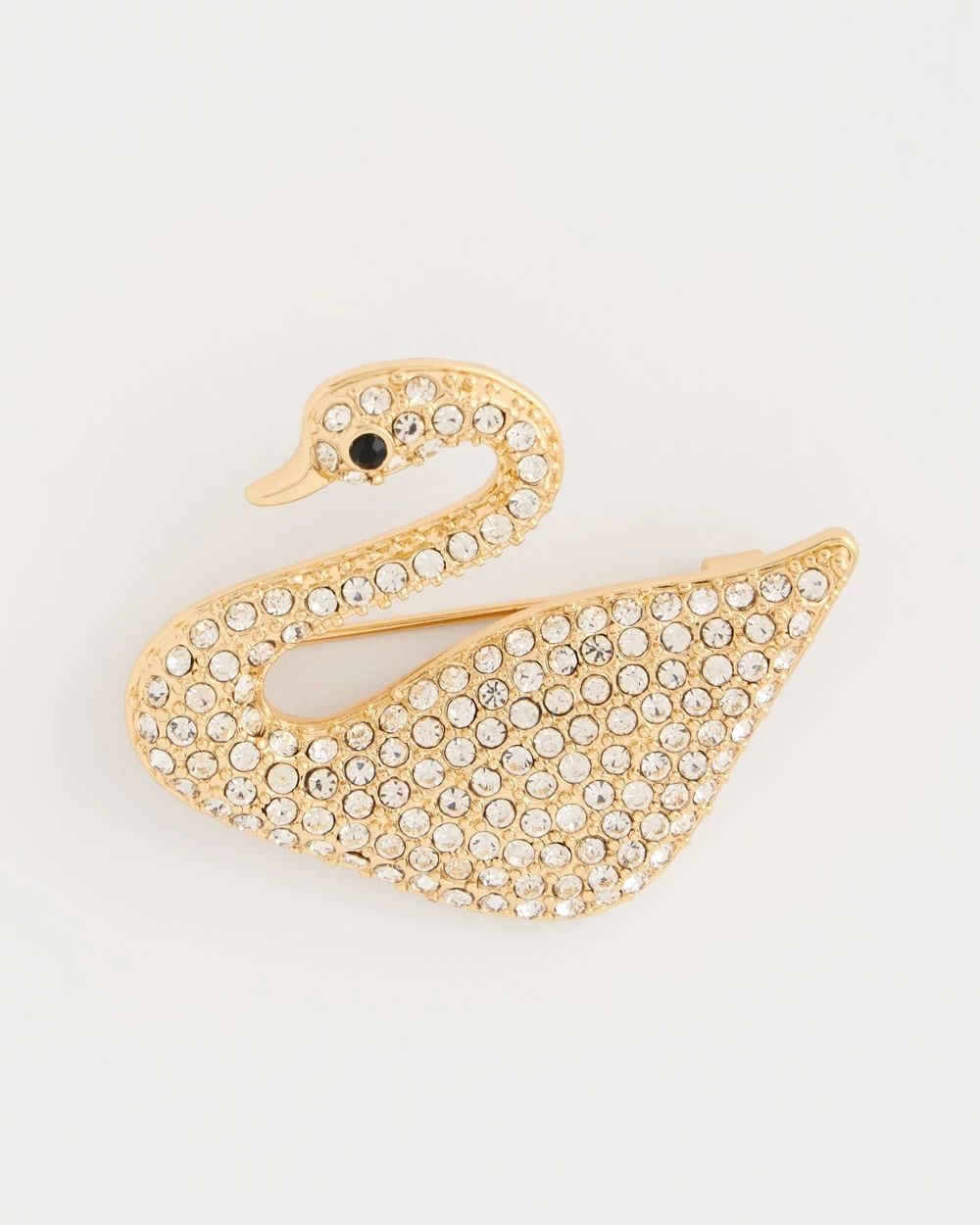 Sparkling Swan Brooch