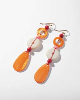 Mother of Pearl Linear Earrings