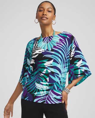 Travelers™ Tropical Nights Kimono Sleeve Top