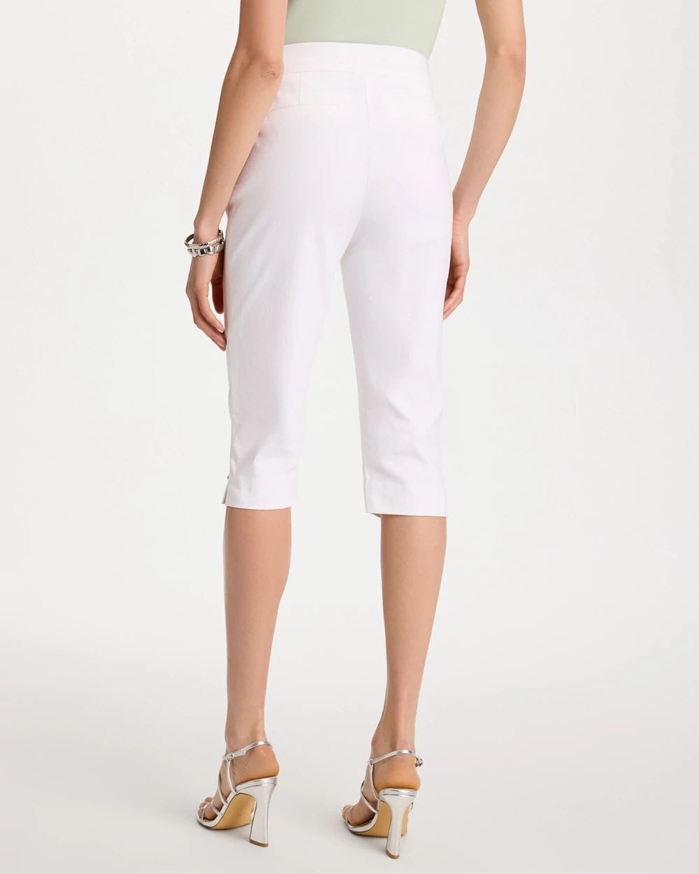 Brigitte™ Slim Rivet Pull-On Capri Pant