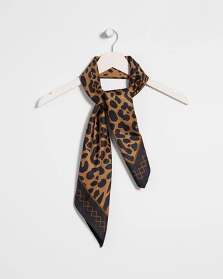 Animal Print Square Scarf