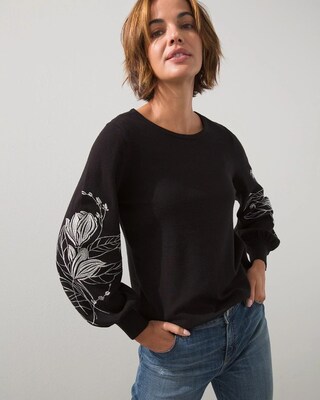 Drama Sleeve Pullover Sweater