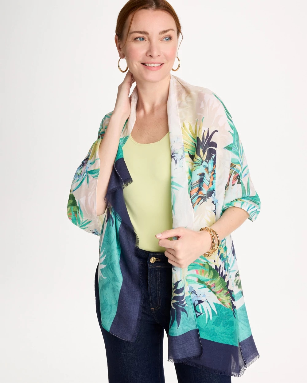 Printed Oblong Scarf