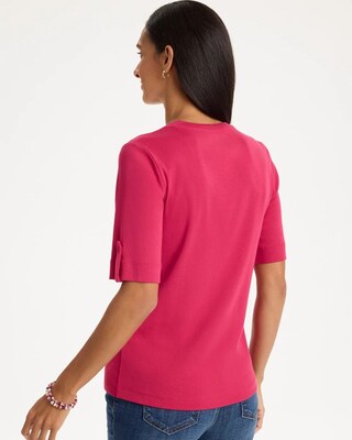Pima V-Neck Tee click to view larger image.