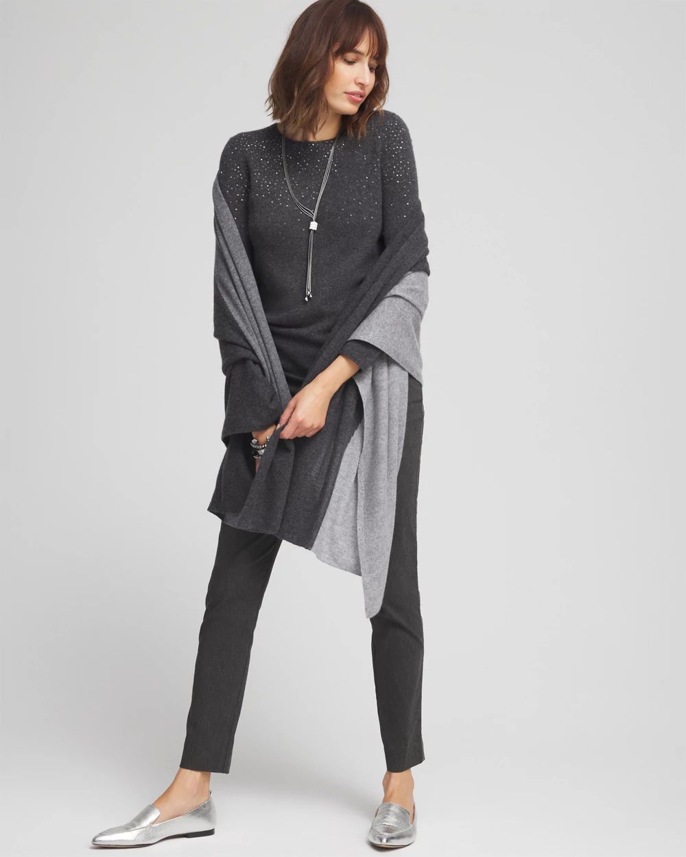 Colorblock Cashmere Wrap