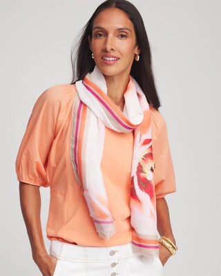 Tropical Oblong Scarf click to view larger image.