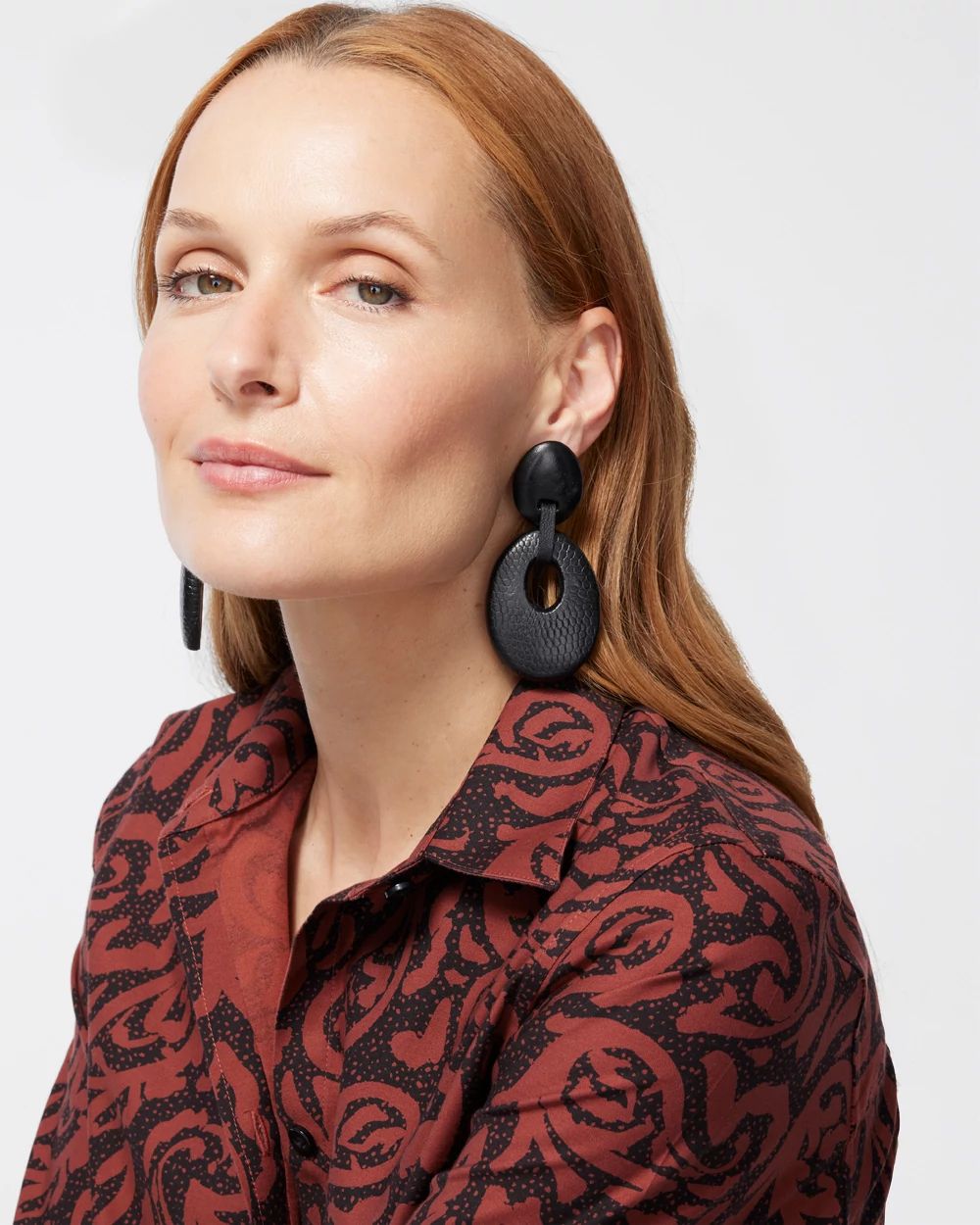 Black Drop Hoops