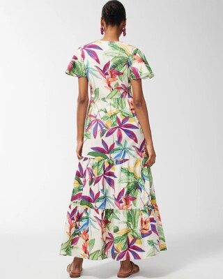 Pima Floral Tiered Maxi Dress