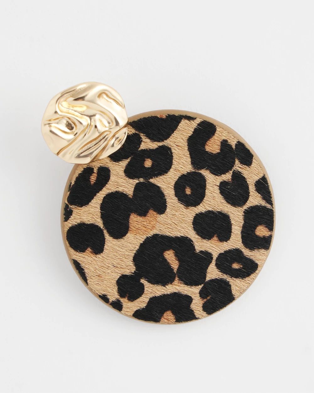 Round Haircalf Earrings click to view larger image.