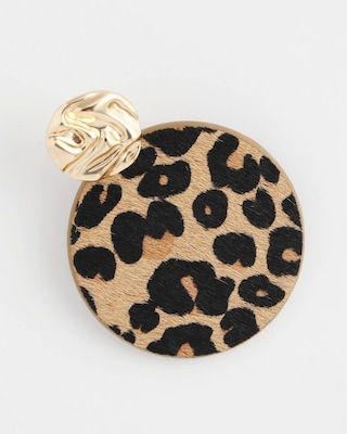 Round Haircalf Earrings click to view larger image.