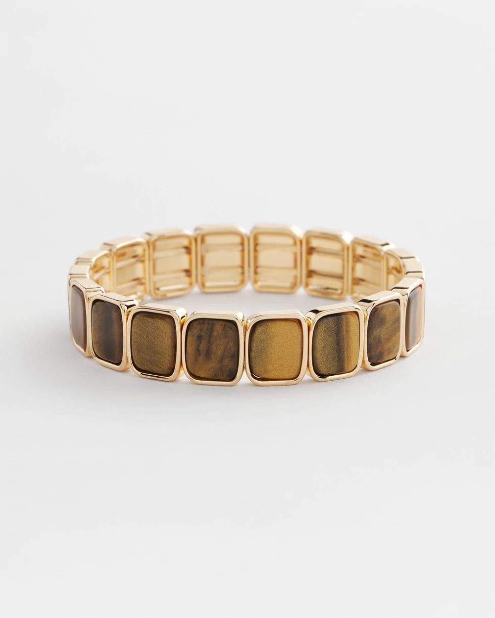 Chico's Originals Neutral Square Stretch Bracelet