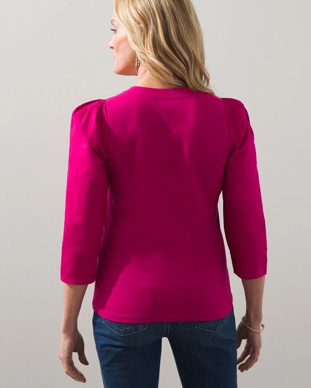 Puff Drape Sleeve Tee