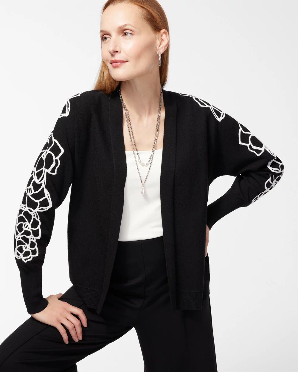 Luxe Floral Soutache Cardigan