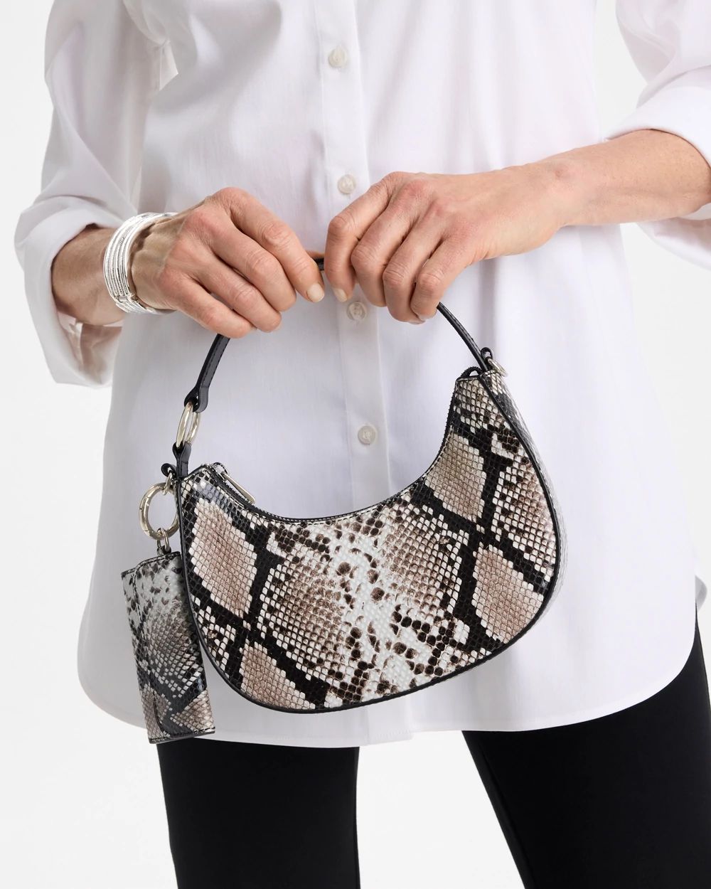 Sheepskin Python Purse Bag Charm Set click to view larger image.