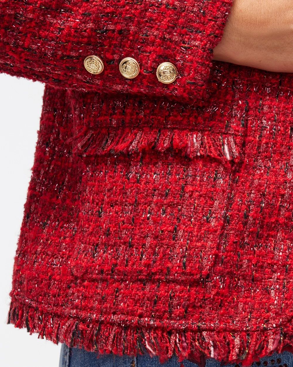 Tweed Fringe Jacket