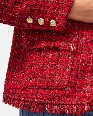 Tweed Fringe Jacket